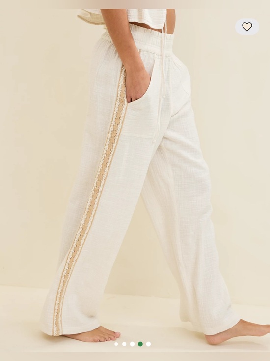 aerie Pants - Aerie Crochet Trim Wide Leg Pants XL